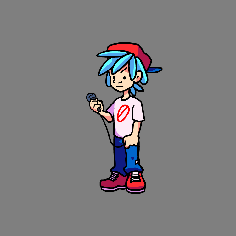 "Los Pulentos" style Boyfriend animation work for Viernes Noche Webiando, original sketches by DegoDraws.