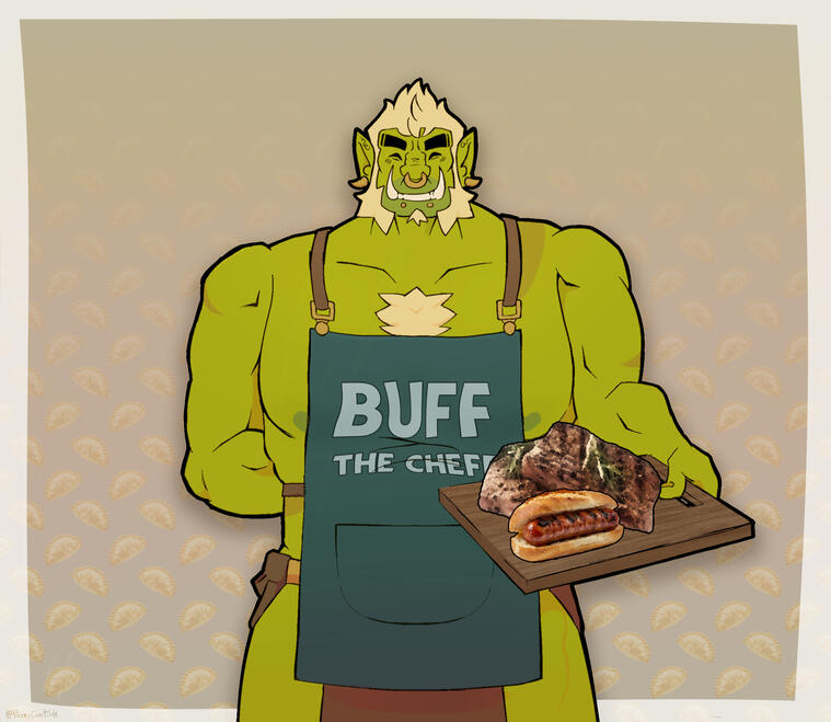 BBQ attire Abaddon Ghoul artwork to celebrate the Chilean National Day!