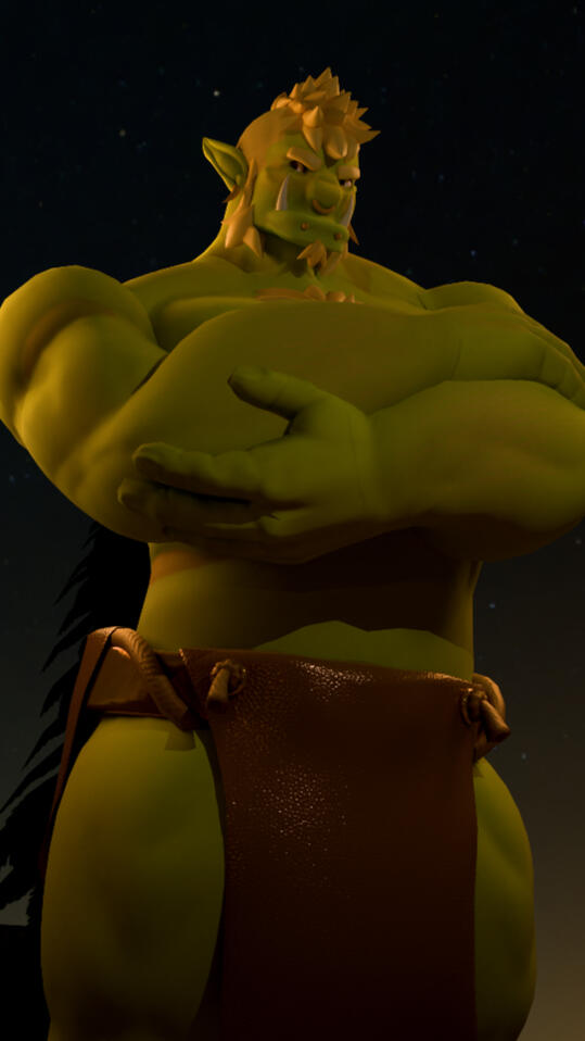 University homework Blender render of my character Abbadon Ghoul, I did the entire pipeline. (Ref sheet, blockout, sculpting, te